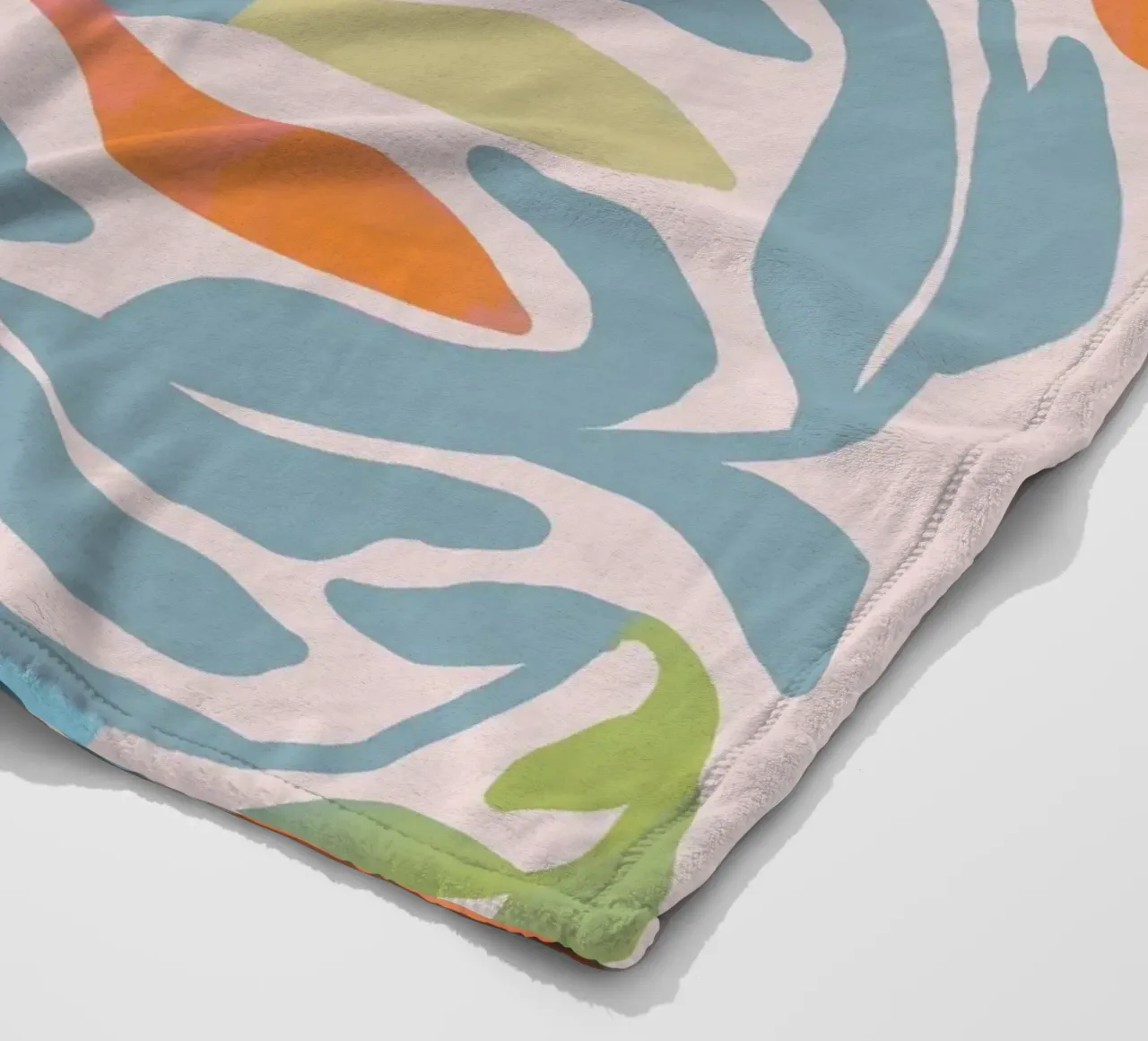 Tropical Cutout Floral Pattern with Island Vibe coperta in pile da mysteriouscoco