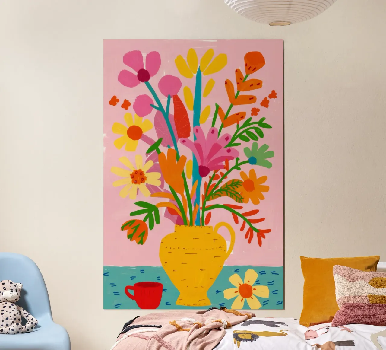 Vaso giallo arcobaleno poster da Peak Delusion