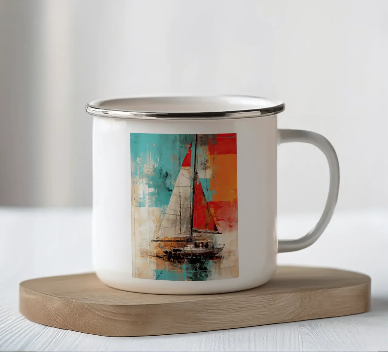 Arte da parete di Imagine tazza in smalto da Imagine