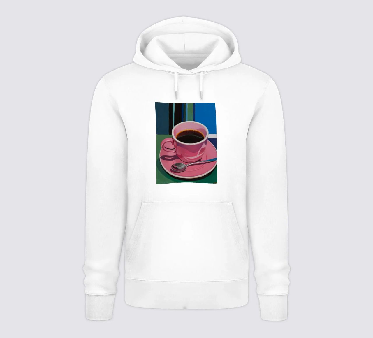 Immersione di caffè rosa felpa con cappuccio da Pan Denim
