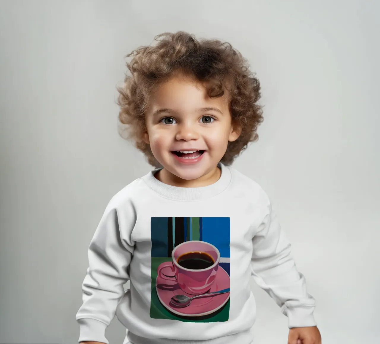 Café rosa Inmersión sudadera de bebé de Pan Denim
