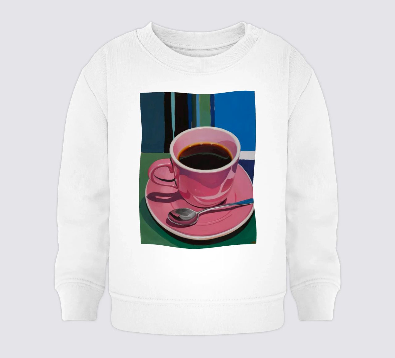 Immersione di caffè rosa felpa neonato da Pan Denim