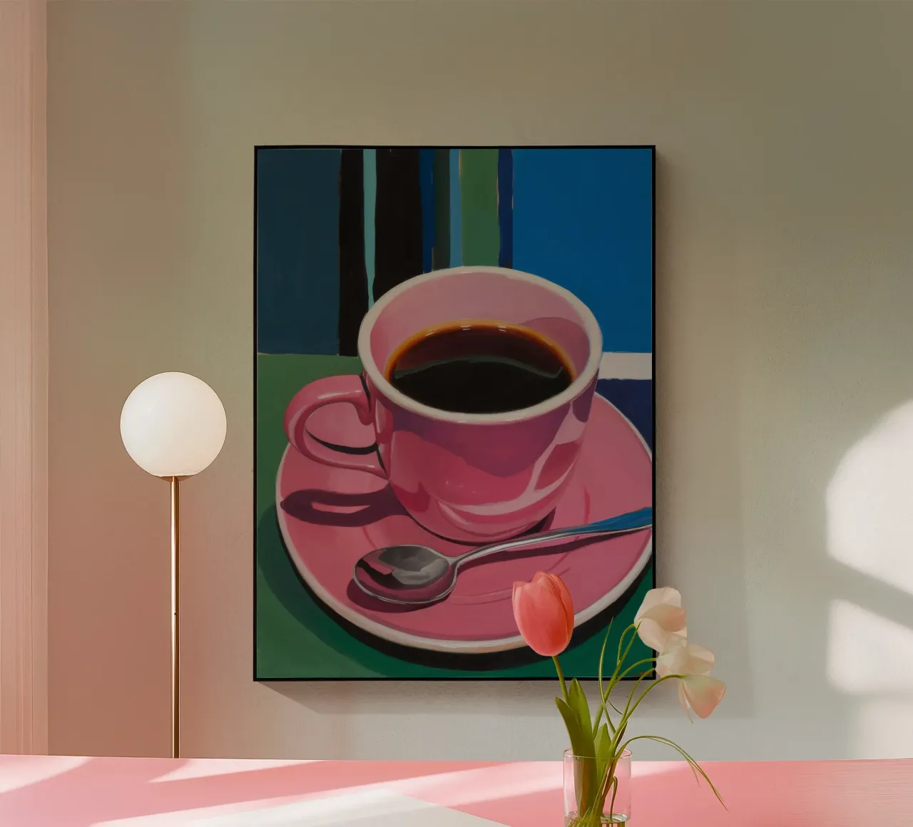 Immersione di caffè rosa plexiglass da Pan Denim