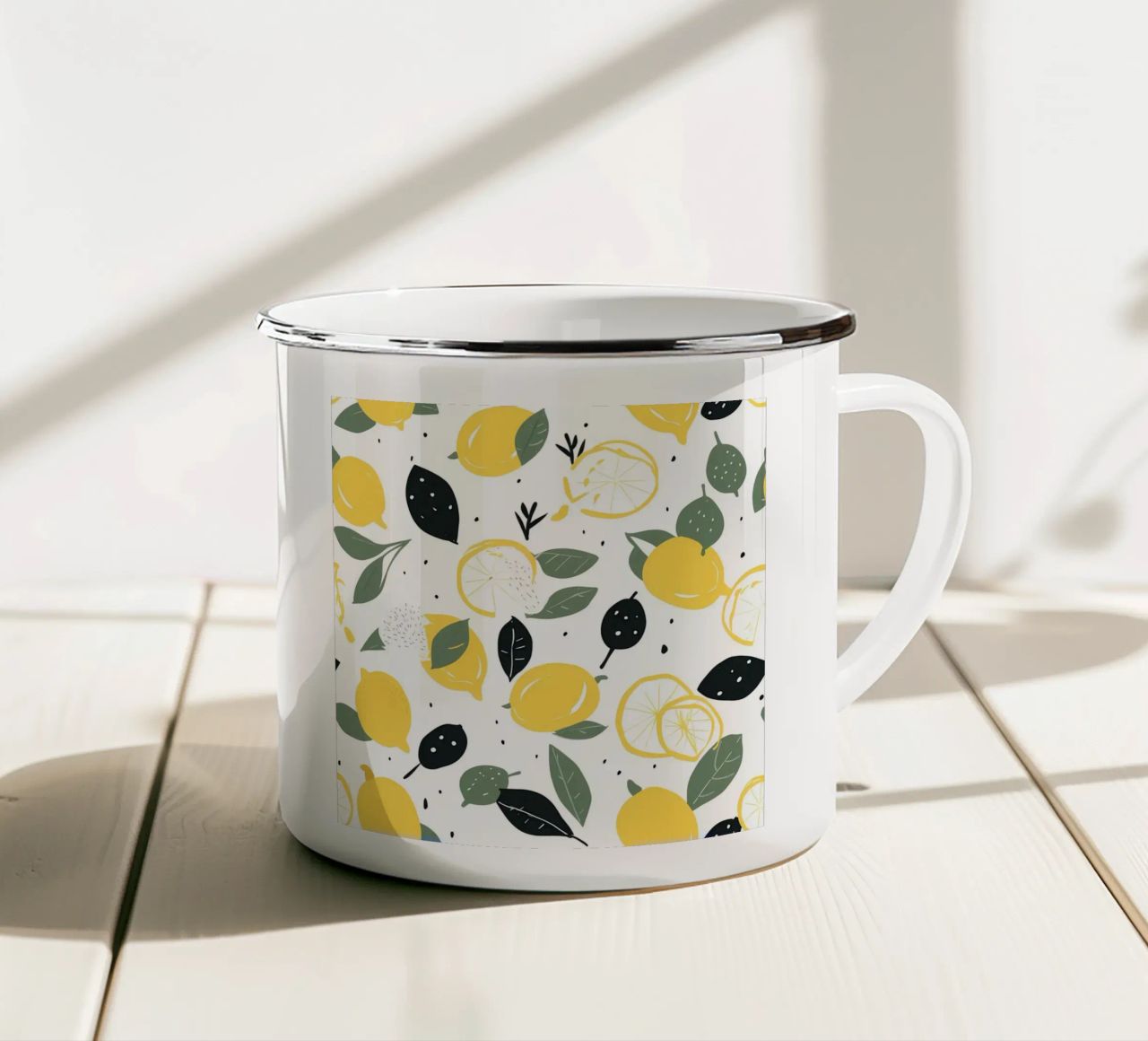 Lemon Pulse tazza in smalto da George Griefy