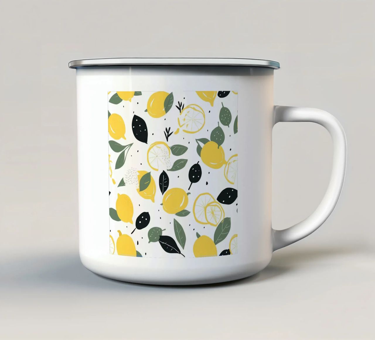 Lemon Pulse tazza in smalto da George Griefy