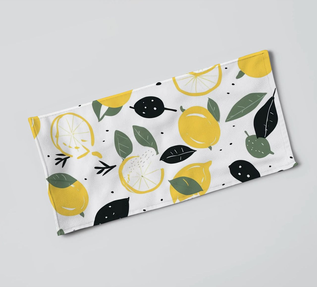 Lemon Pulse asciugamano da bagno da George Griefy
