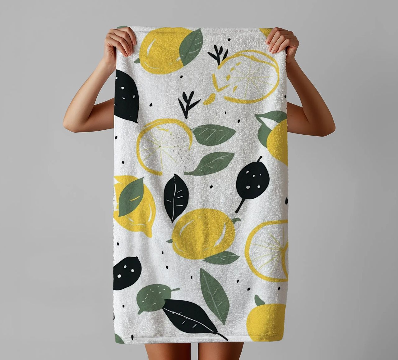 Lemon Pulse asciugamano da bagno da George Griefy