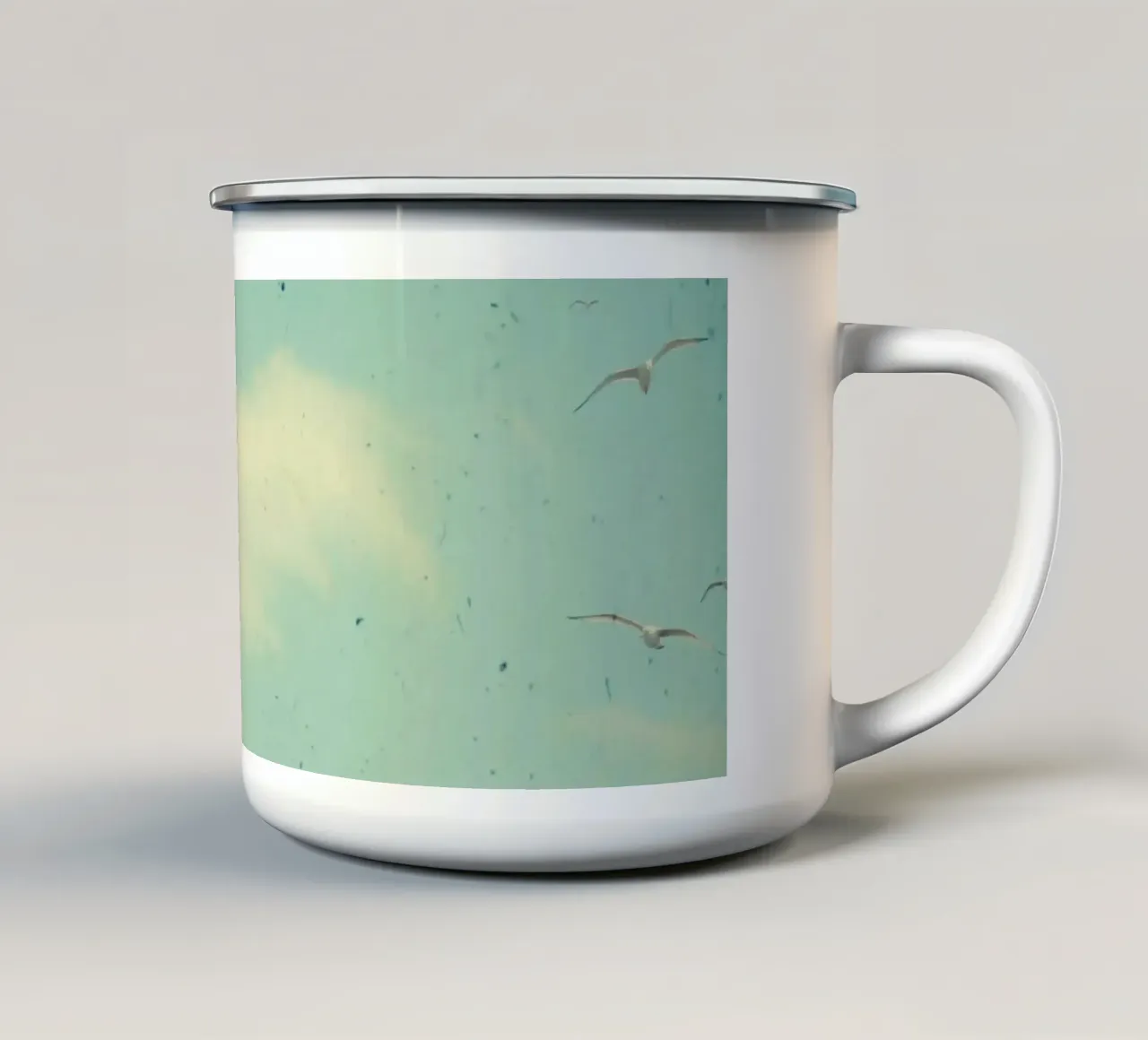 Il cerchio degli uccelli tazza in smalto da Cassia Beck Photography