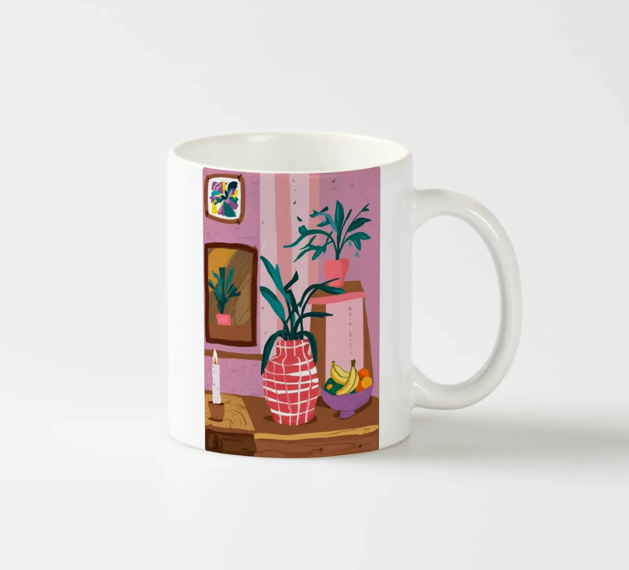 Vaso rosso Banana tazza in ceramica da Pan Denim