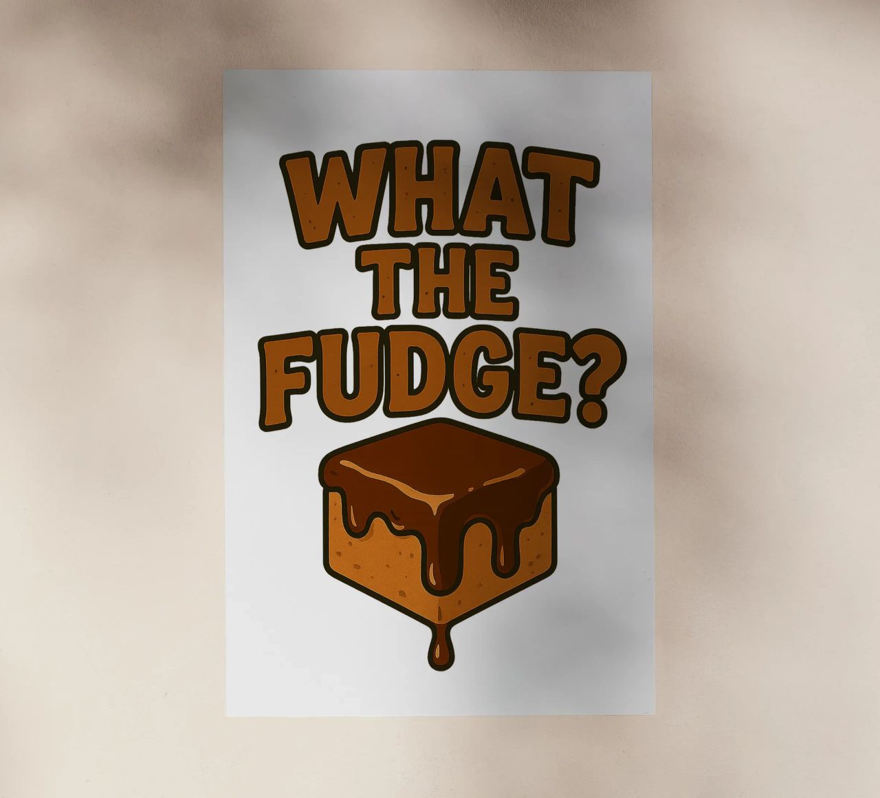 WHAT THE FUDGE? Karamell Bonbon Zuckerl pellicola backlit da Vintage Van Gogh