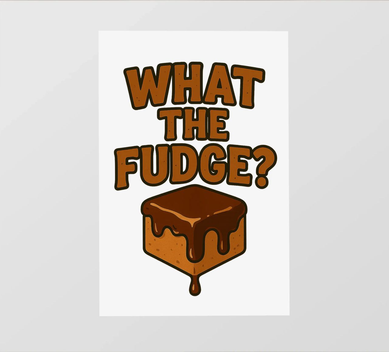 WHAT THE FUDGE? Karamell Bonbon Zuckerl pellicola backlit da Vintage Van Gogh