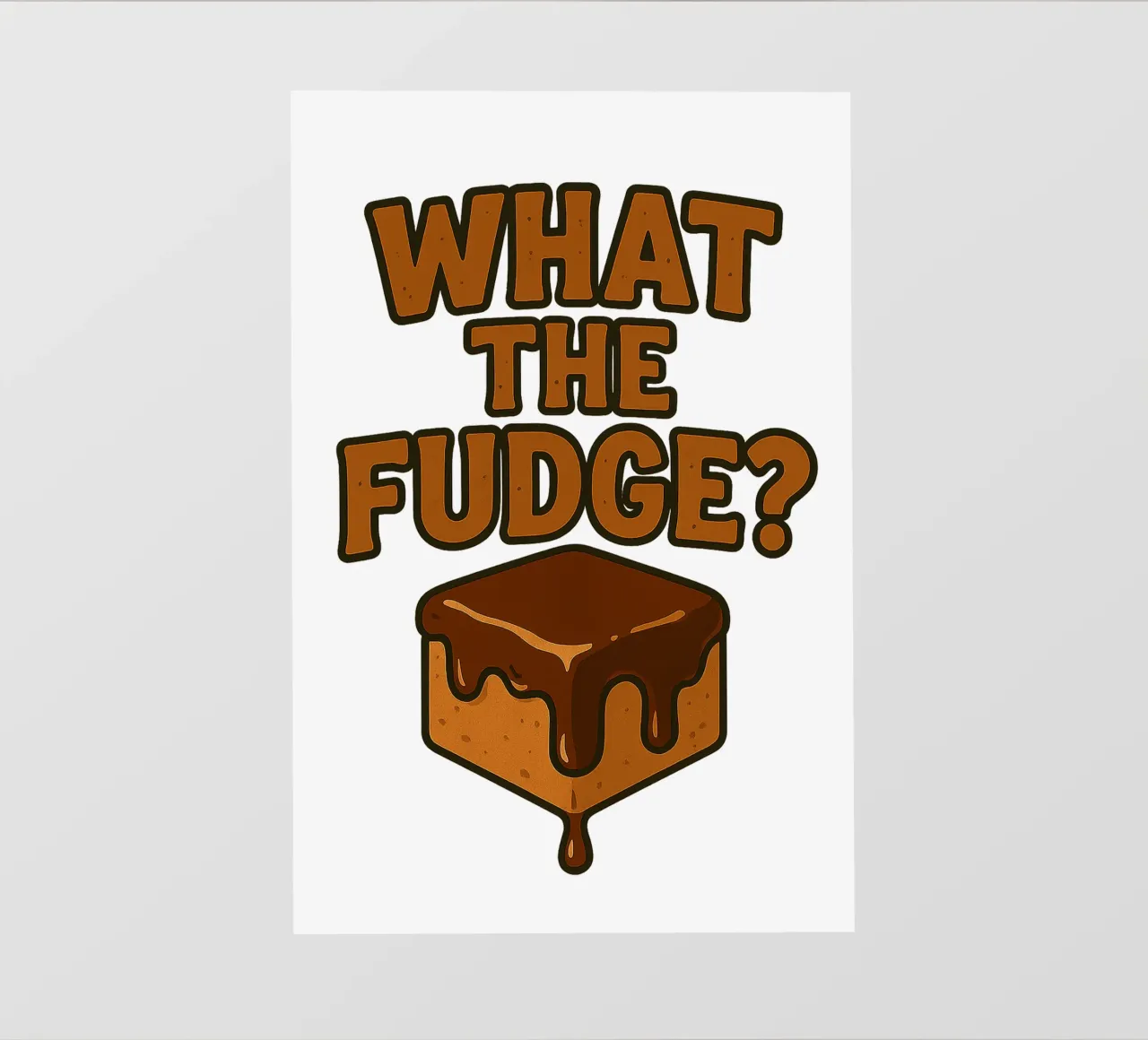 WHAT THE FUDGE? Karamell Bonbon Zuckerl pellicola backlit da Vintage Van Gogh