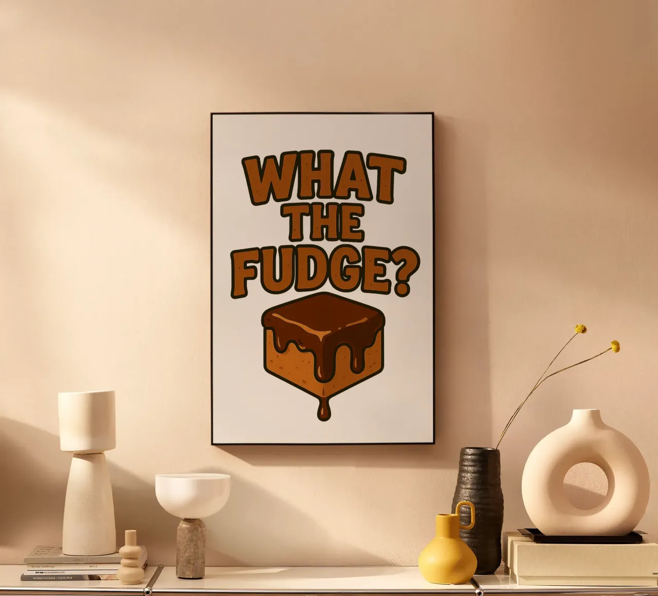 WHAT THE FUDGE? Karamell Bonbon Zuckerl plexiglass da Vintage Van Gogh