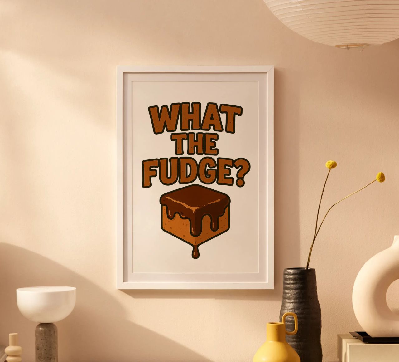 WHAT THE FUDGE? Karamell Bonbon Zuckerl poster da Vintage Van Gogh