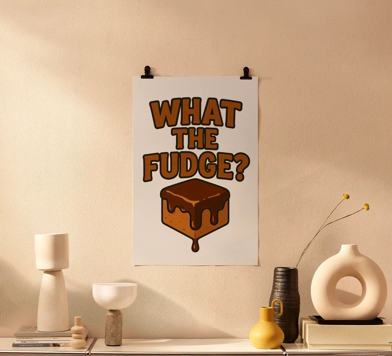 WHAT THE FUDGE? Karamell Bonbon Zuckerl poster da Vintage Van Gogh