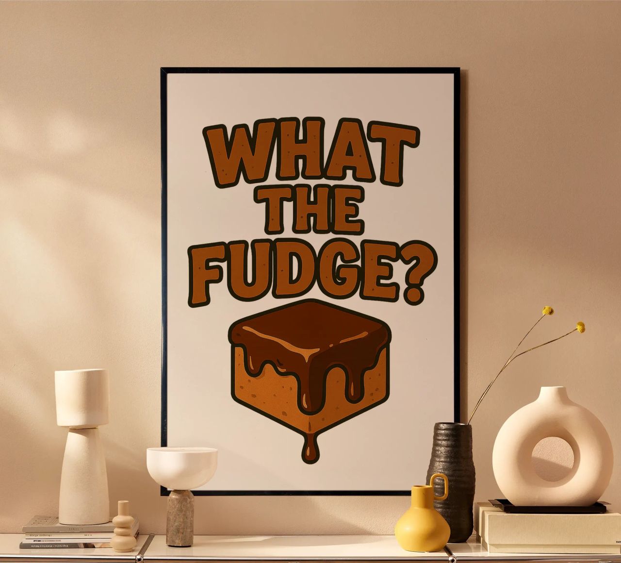 WHAT THE FUDGE? Karamell Bonbon Zuckerl poster da Vintage Van Gogh