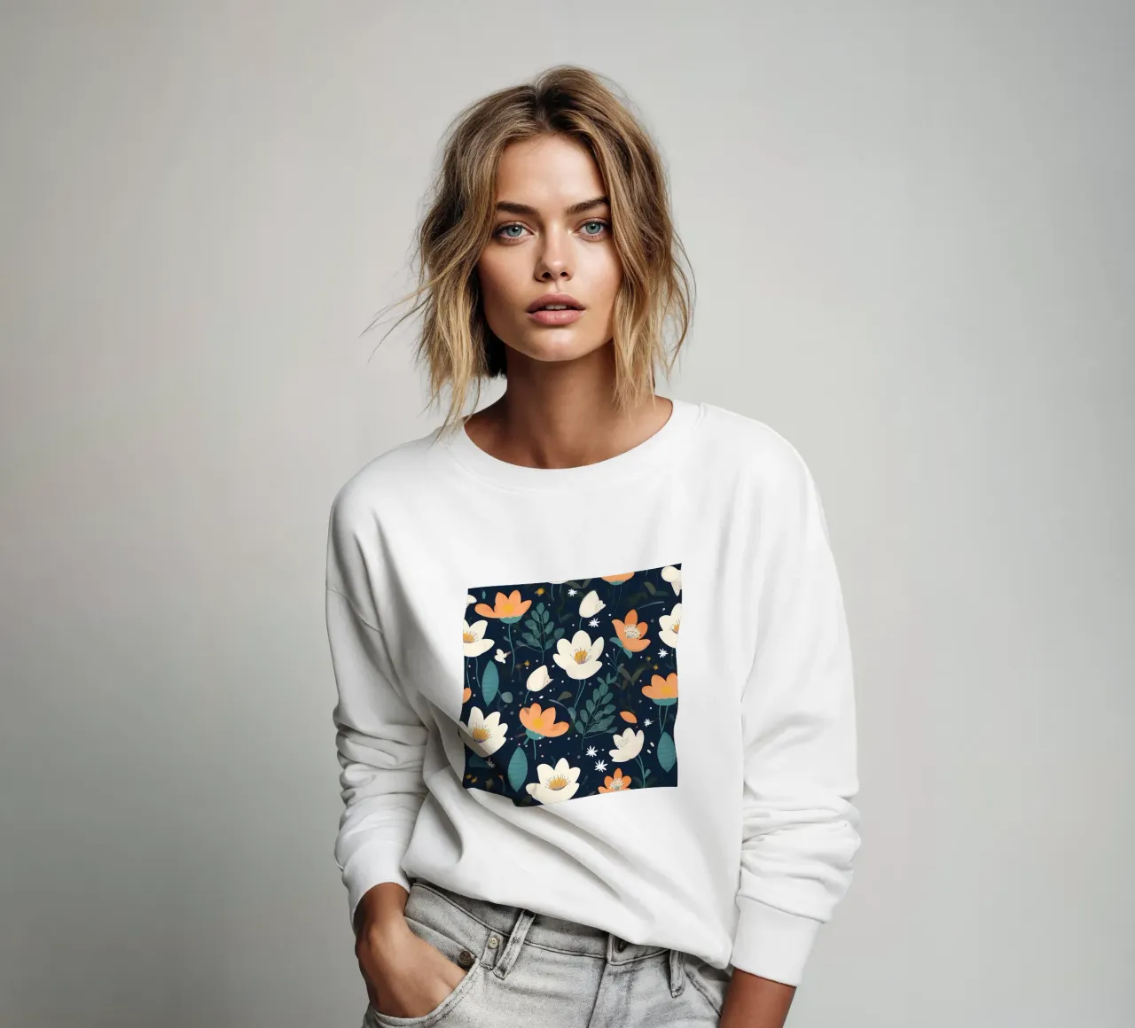 Whispers in Bloom sweatshirt by George Griefy