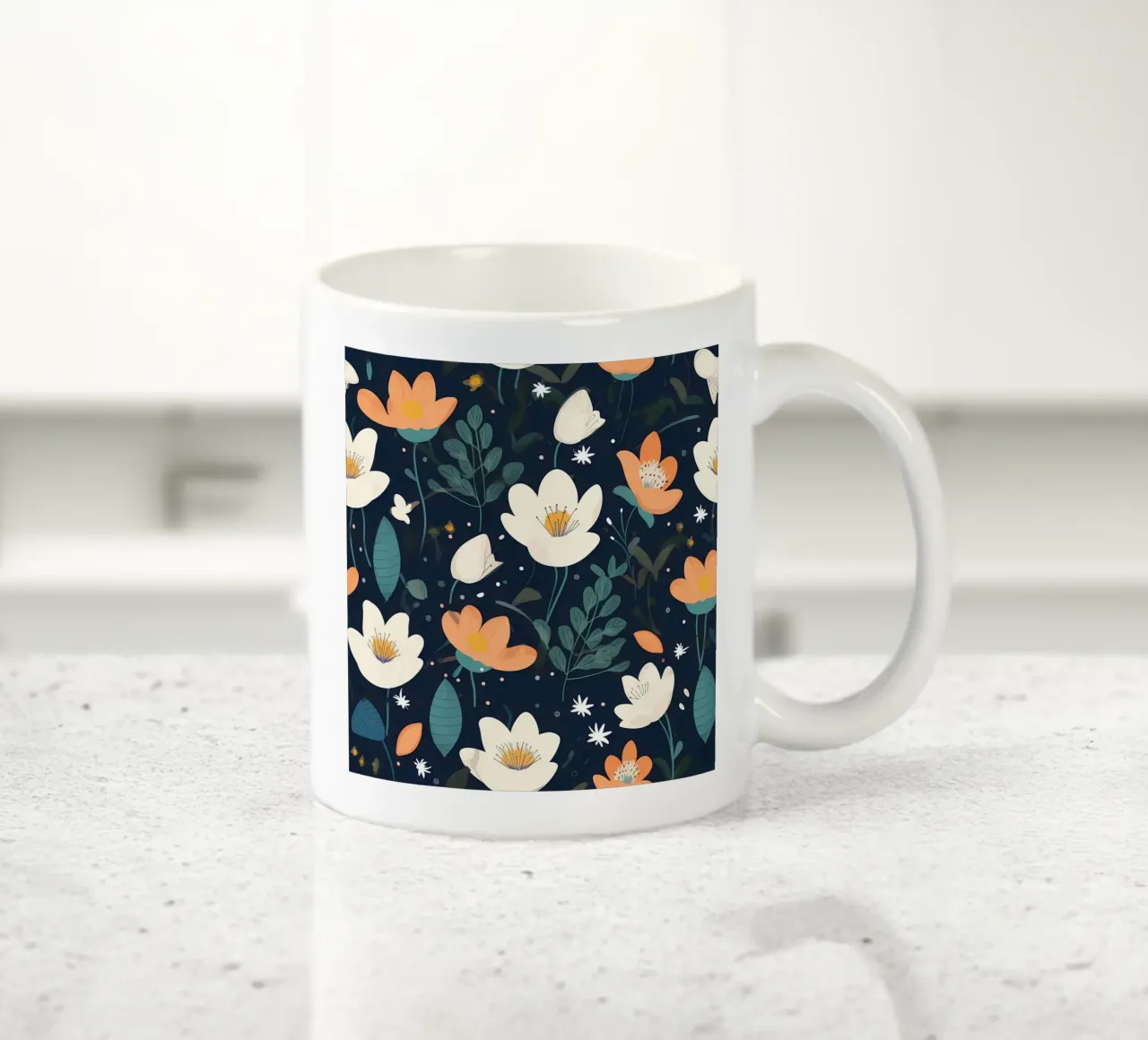 Whispers in Bloom Keramik Tasse von George Griefy