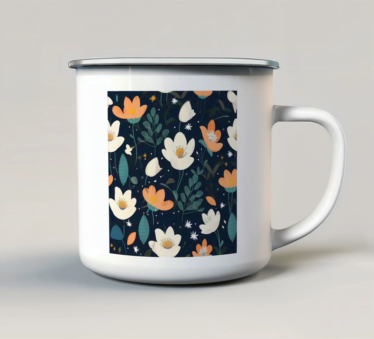 Whispers in Bloom tazza in smalto da George Griefy
