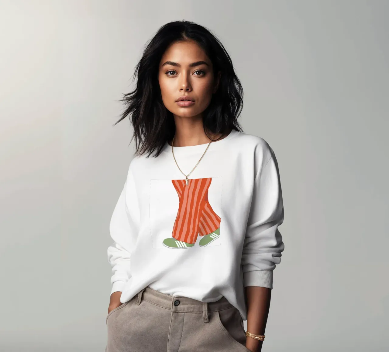 Striscia arancione felpa da Peak Delusion