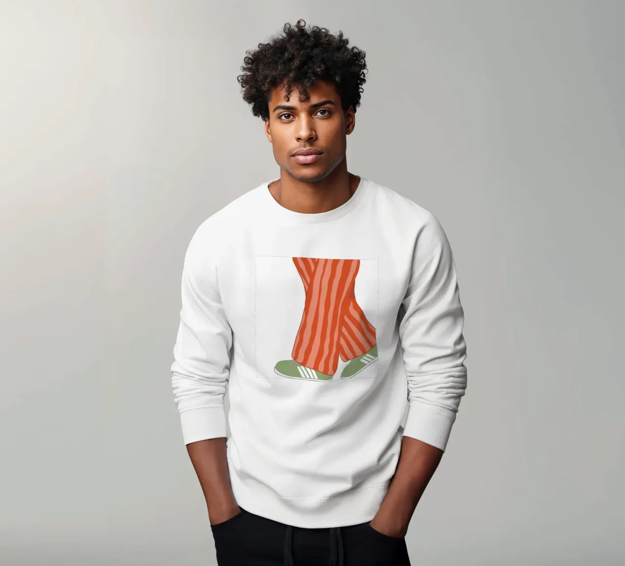 Striscia arancione felpa da Peak Delusion