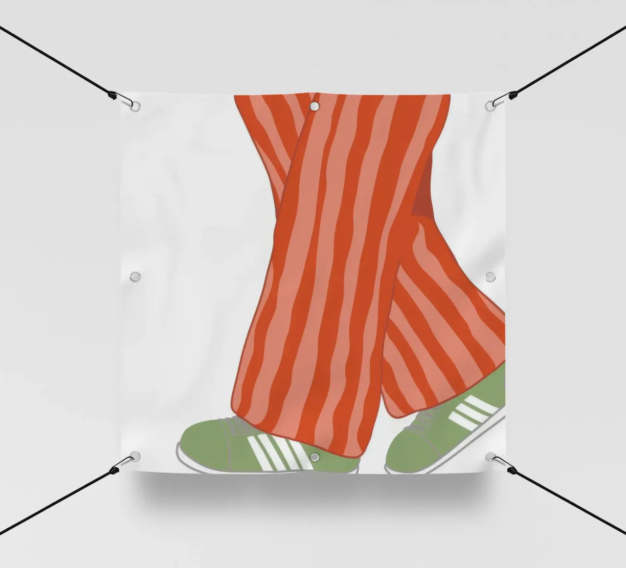 Striscia arancione telo in pvc da Peak Delusion