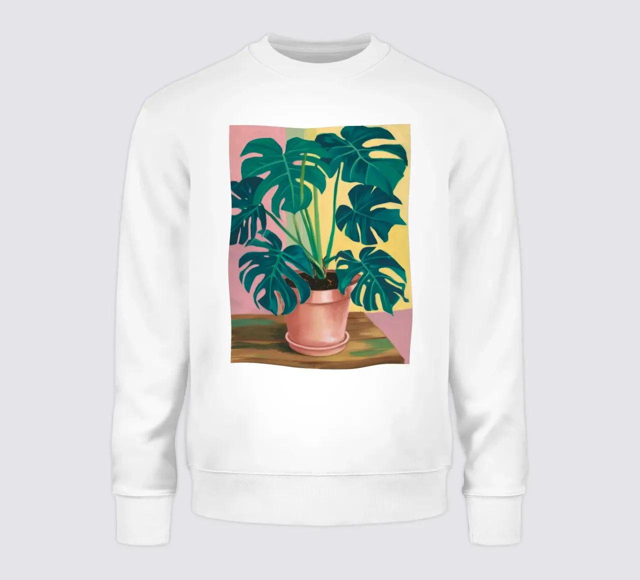 Monstera Giallo Muro felpa da Pan Denim