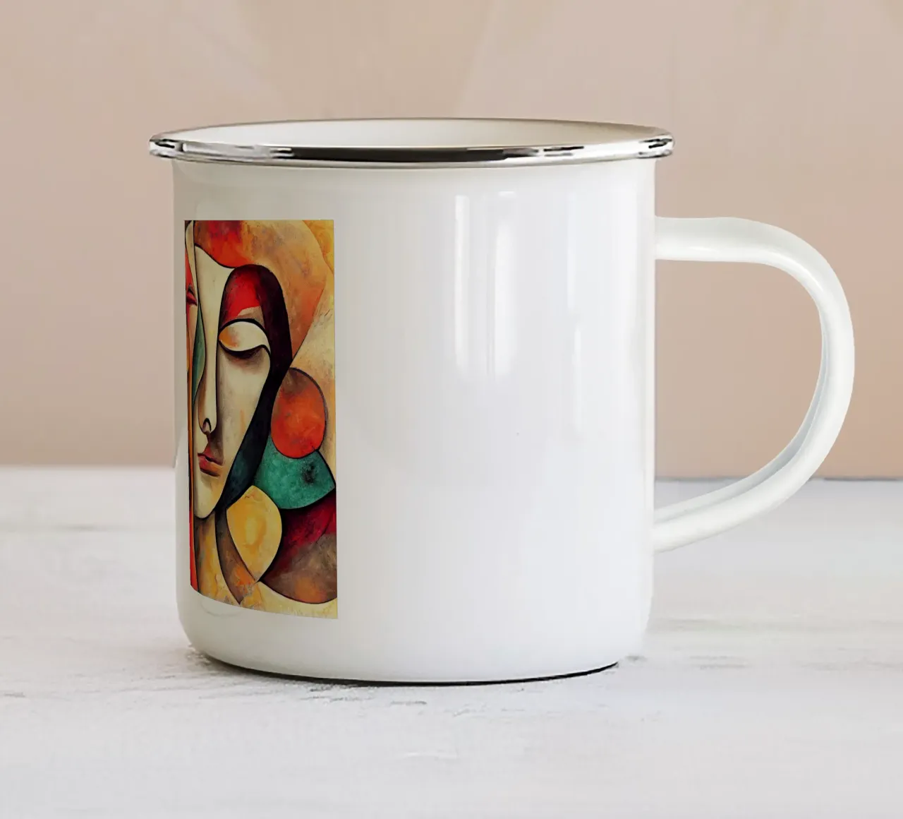 Arte da parete di Imagine tazza in smalto da Imagine