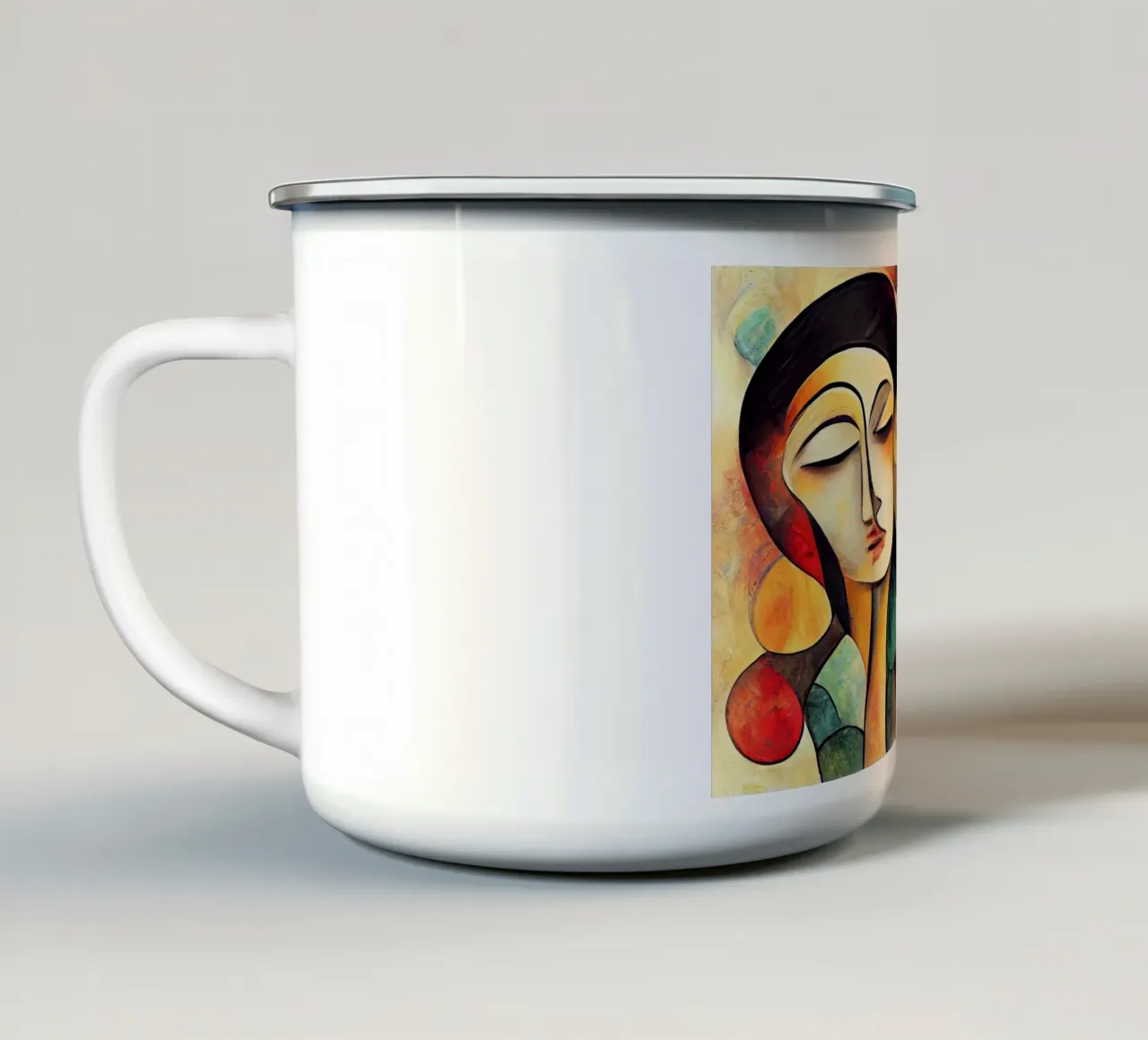 Arte da parete di Imagine tazza in smalto da Imagine