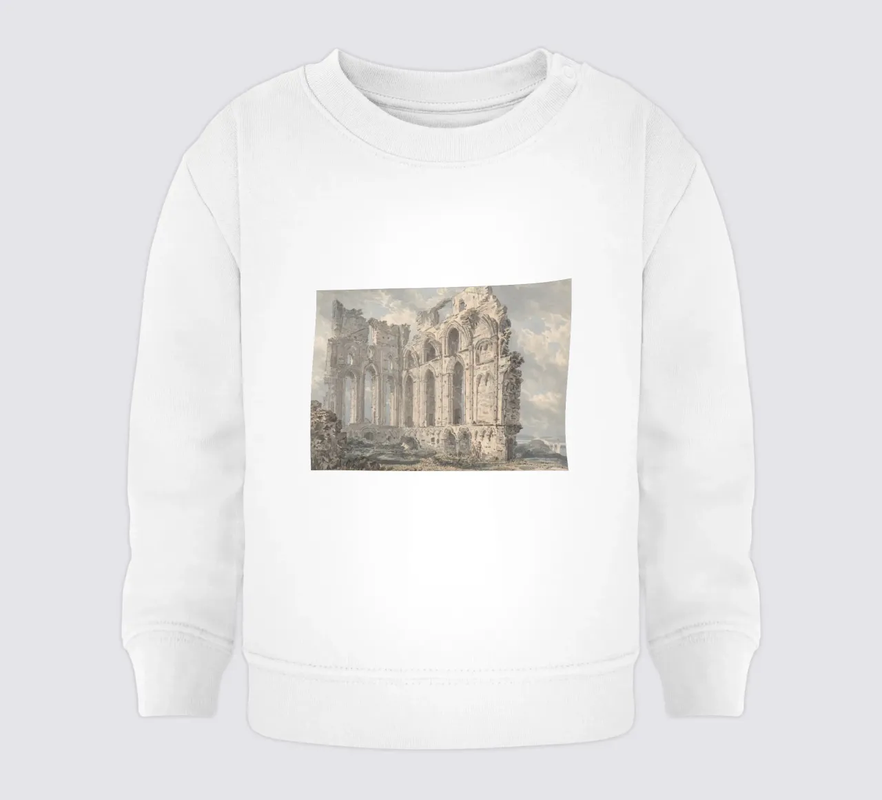 Ruinen einer mittelalterlichen Abtei: Historische architektonische Landschaft Baby Sweatshirt von ClubArt