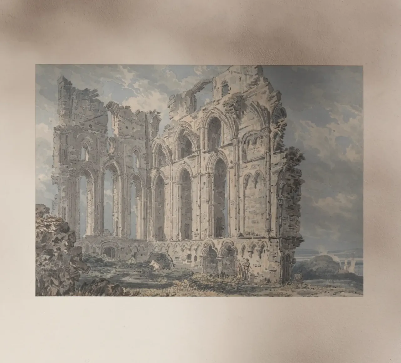 Rovine di un'abbazia medievale: Paesaggio storico architettonico pellicola backlit da ClubArt