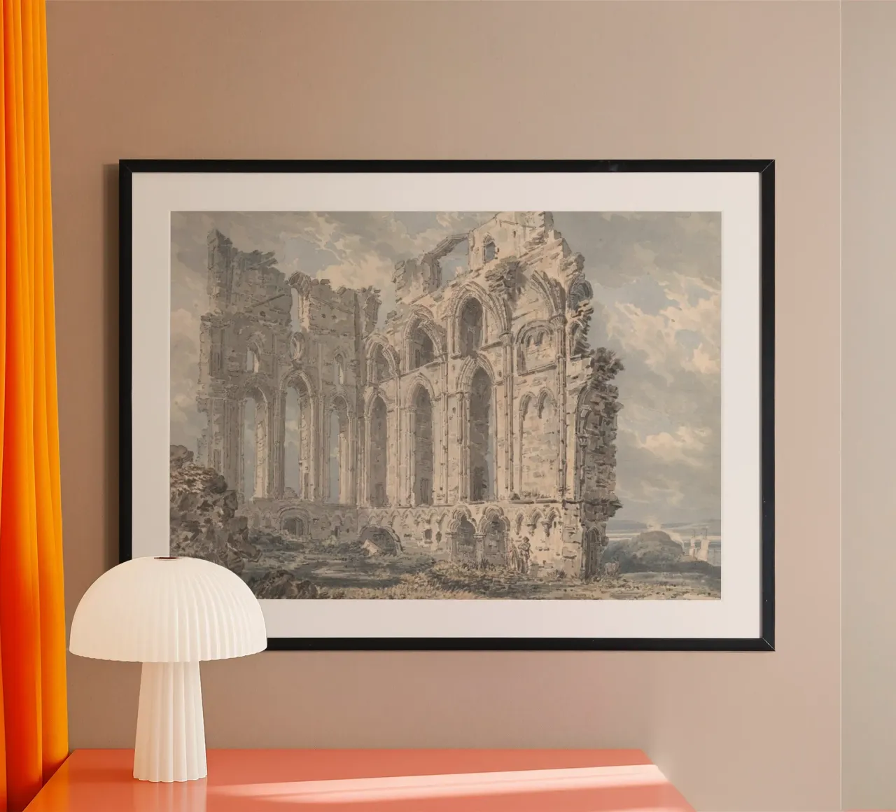 Medieval Abbey Ruins: Historic Architectural Landscape hahnemühle by ClubArt