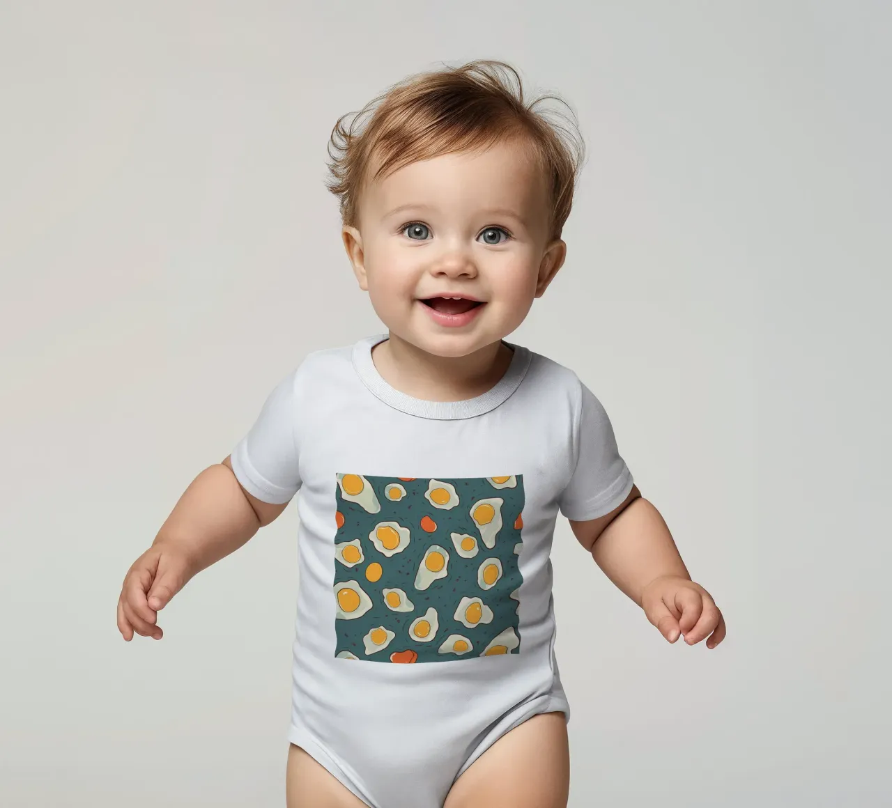 Eggs For Days body neonato maniche corte da George Griefy