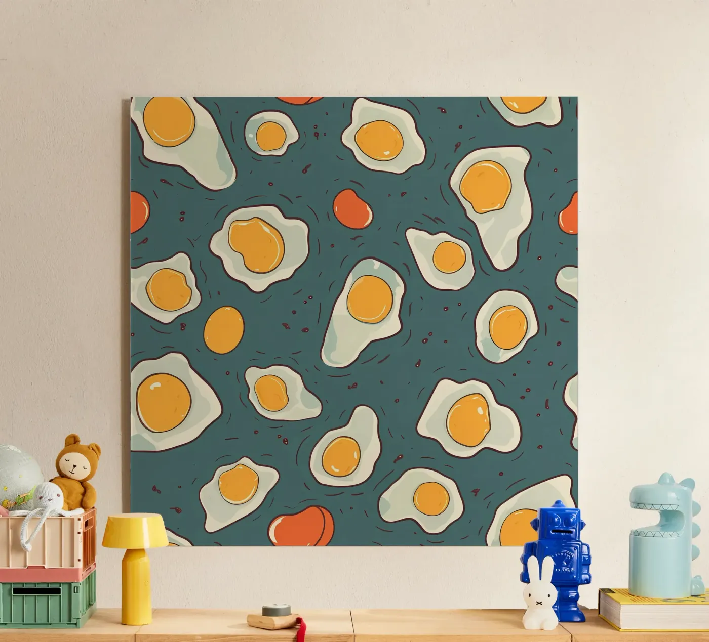 Eggs For Days acryl van George Griefy