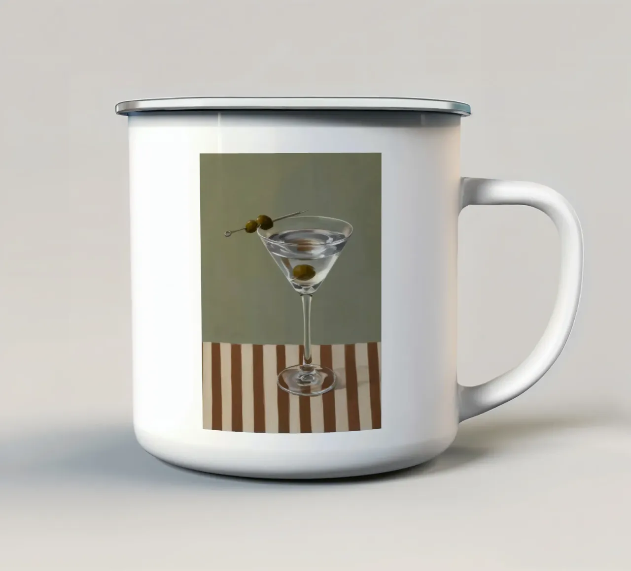 Striscia di vetro per Martini tazza in smalto da Pan Denim