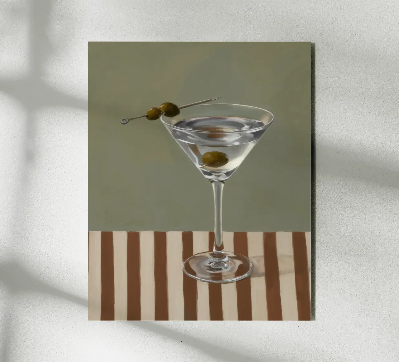 Verre à Martini Stripe panneau forex de Pan Denim