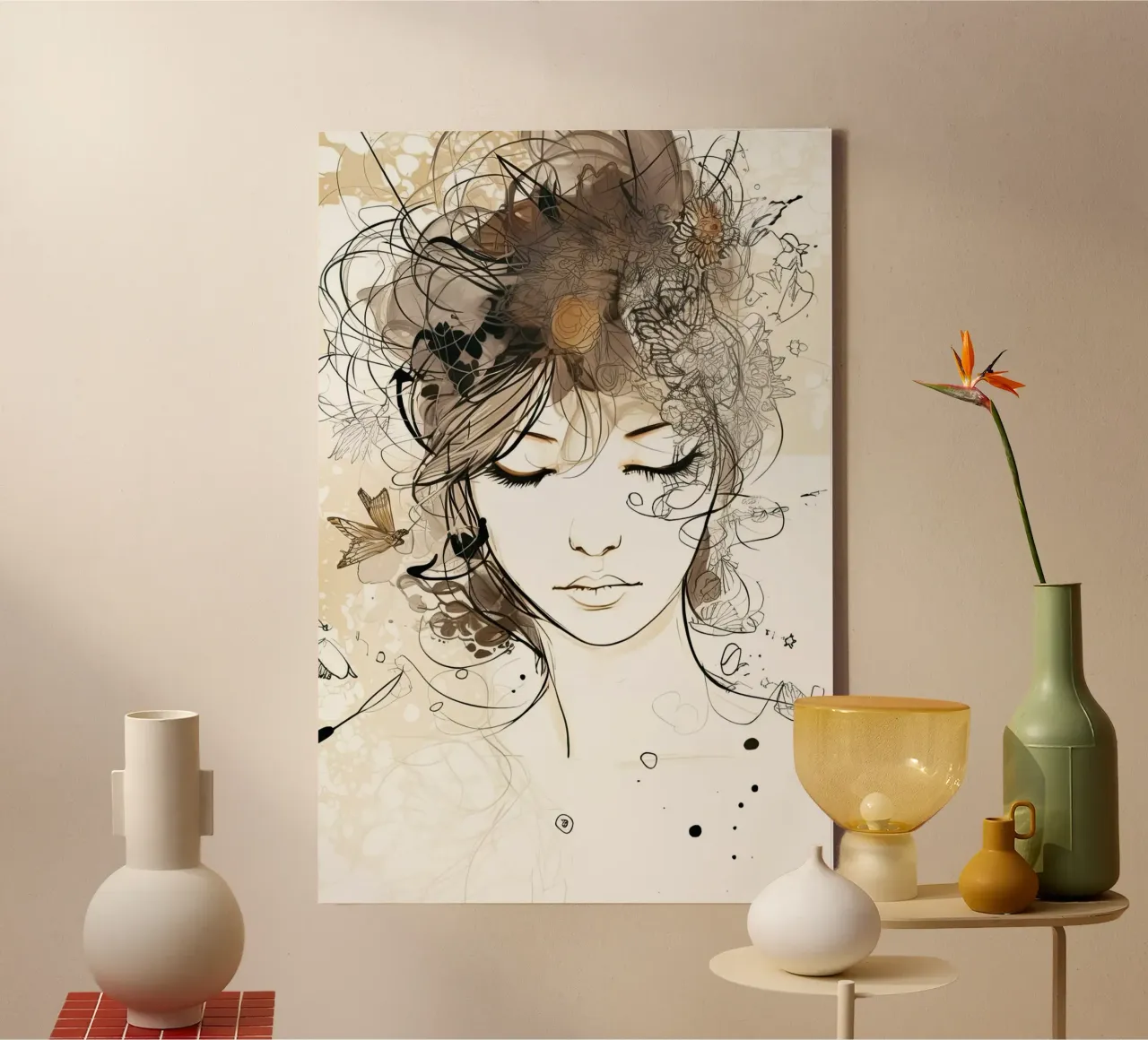 Wall-art by Imagine canvas with Floater frame by Imagine