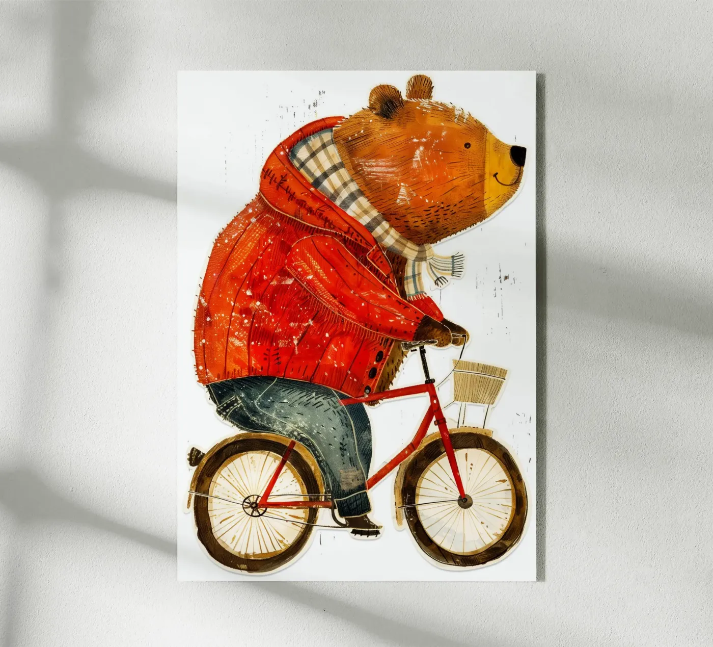 Biker bear plexiglass da Justyna Jaszke JBJart