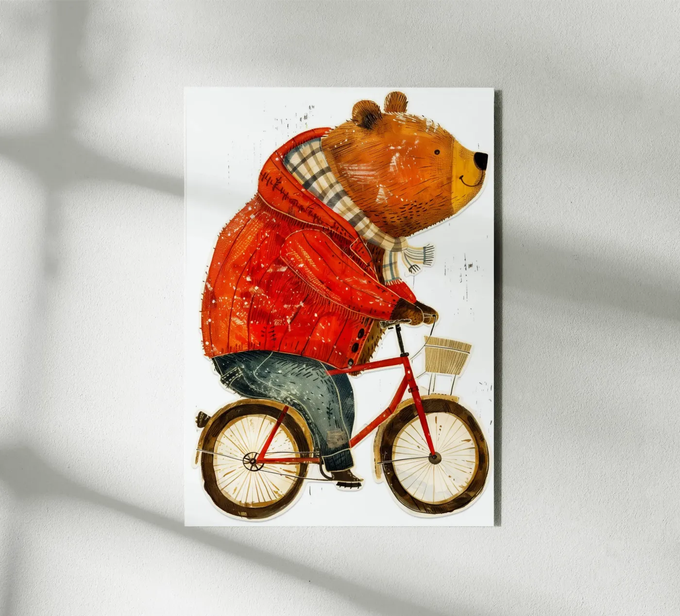Biker bear forex plate by Justyna Jaszke JBJart