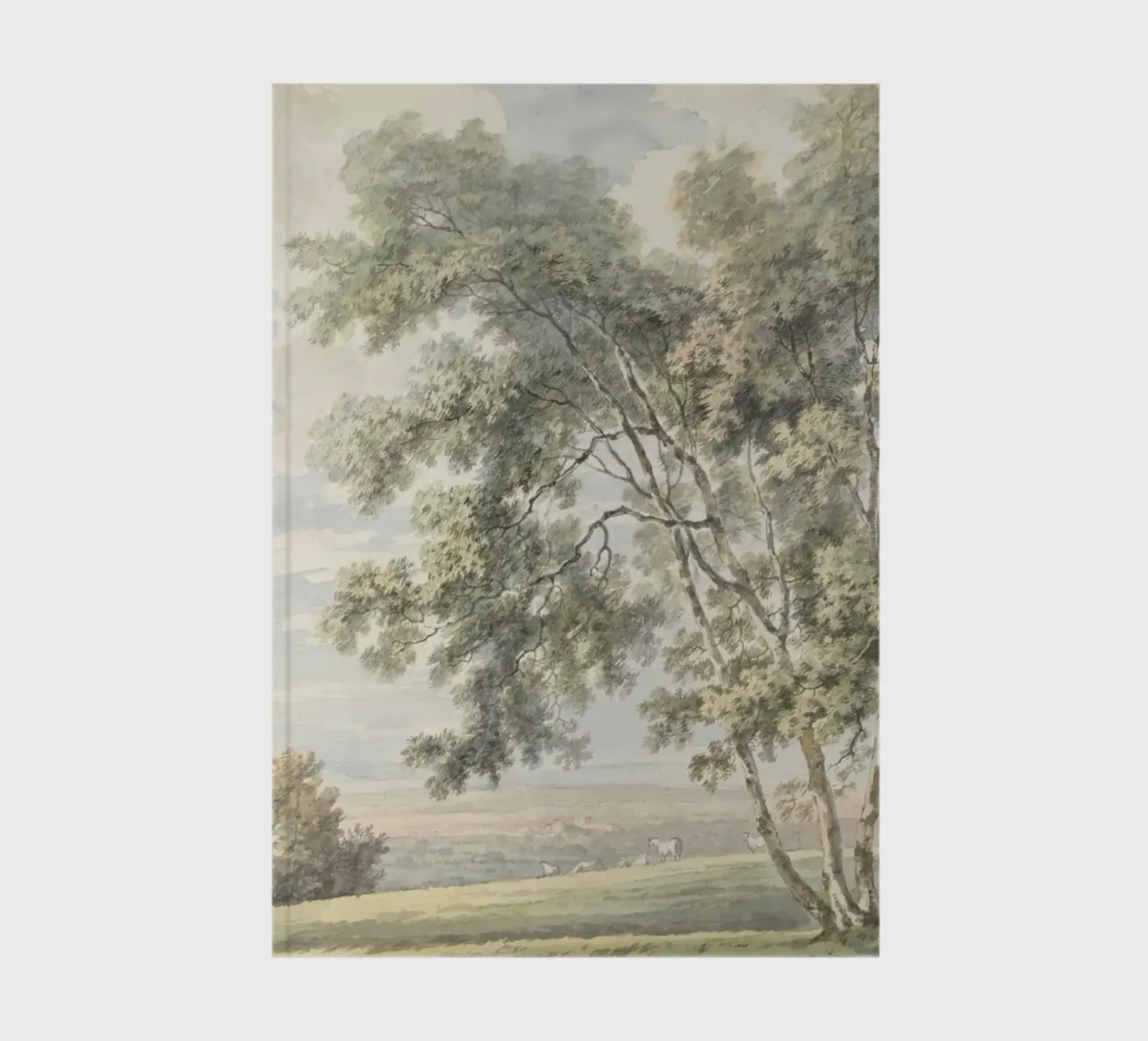 Pastoral Landscape: Elegant Trees, Gentle Countryside notebook by ClubArt