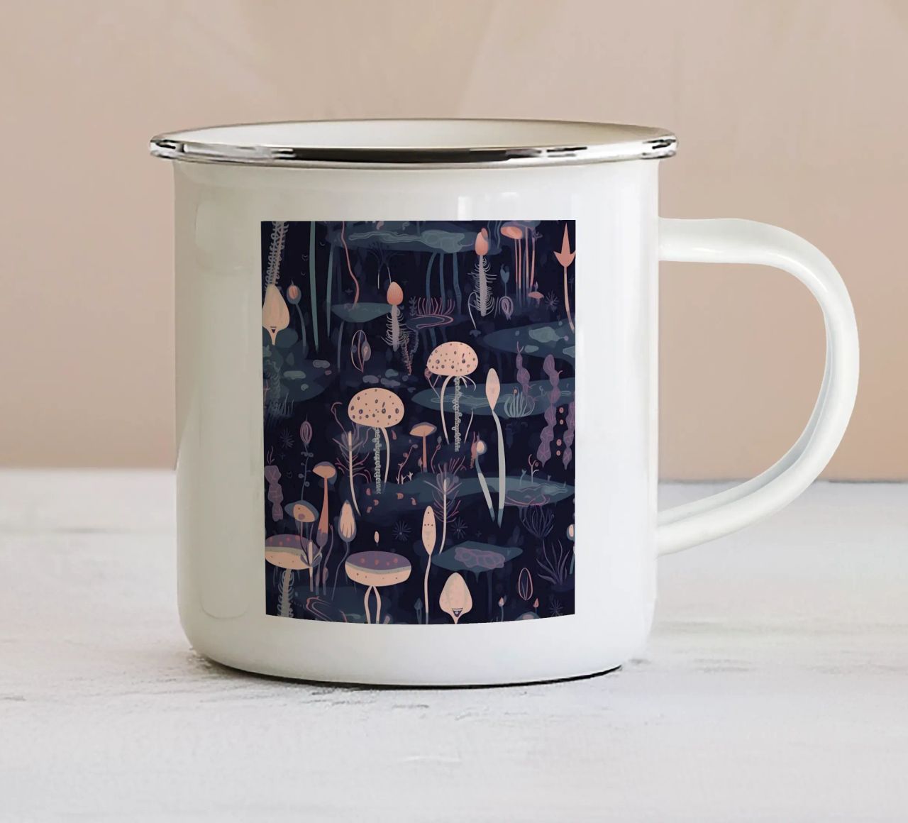 Underwater tazza in smalto da George Griefy