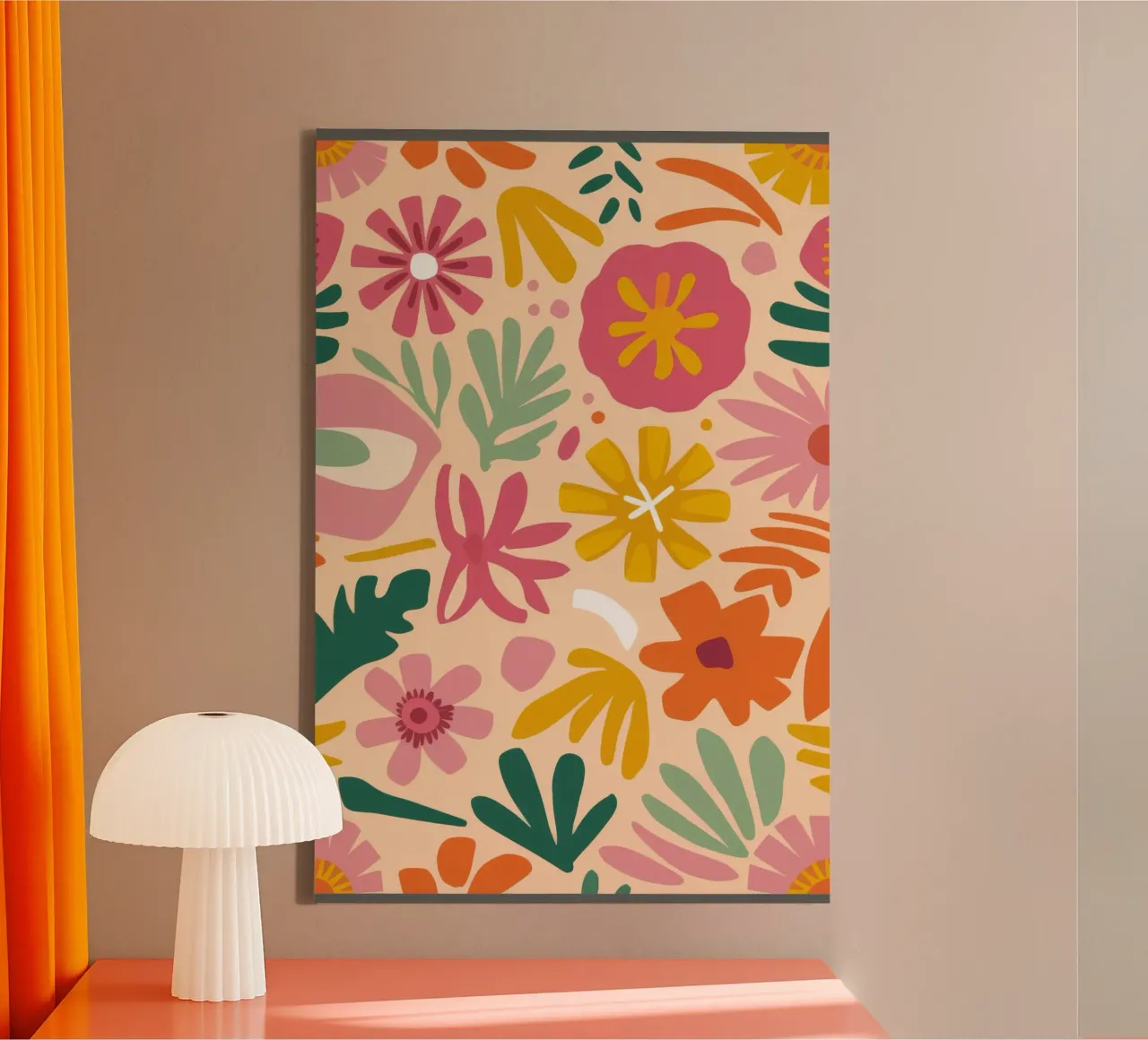 Medley floreale vibrante tela con Cornice a cassetta da Haven Fantasy