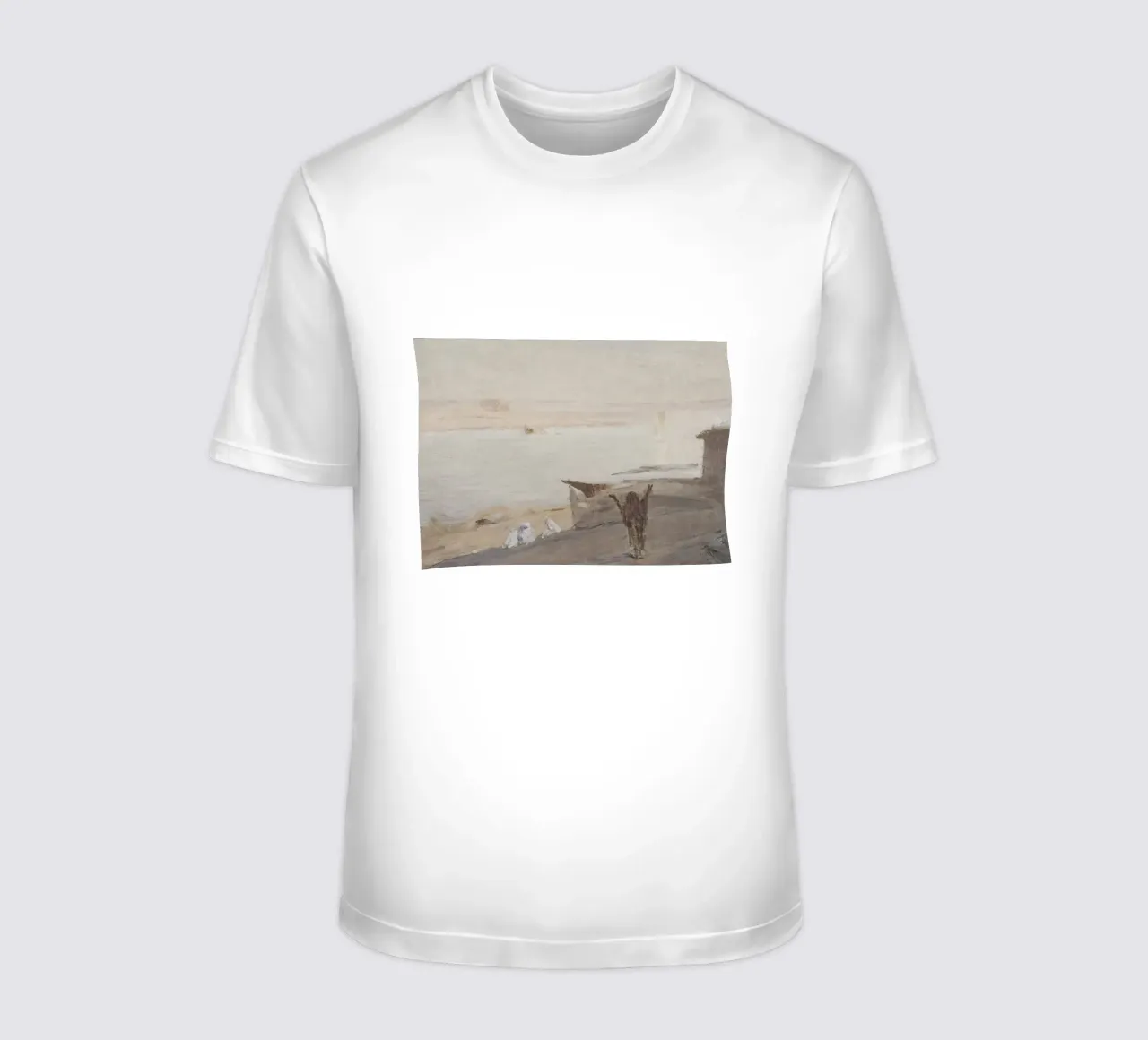 Miraggio del deserto: Figure all'orizzonte, paesaggio etereo t-shirt da ClubArt