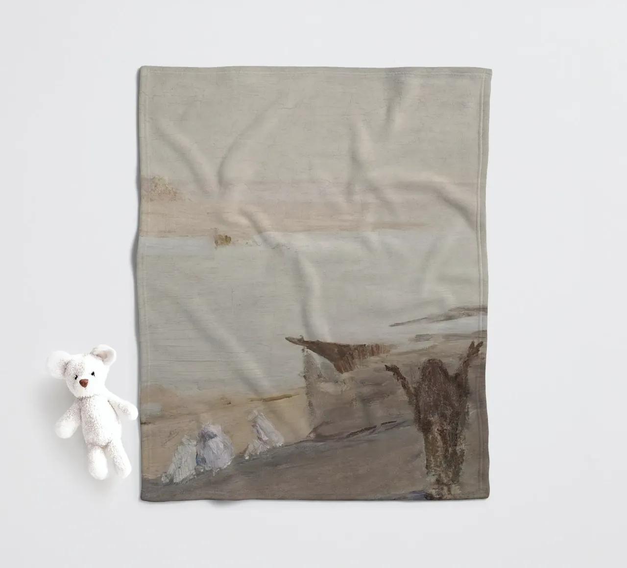 Miraggio del deserto: Figure all'orizzonte, paesaggio etereo coperta in pile da ClubArt