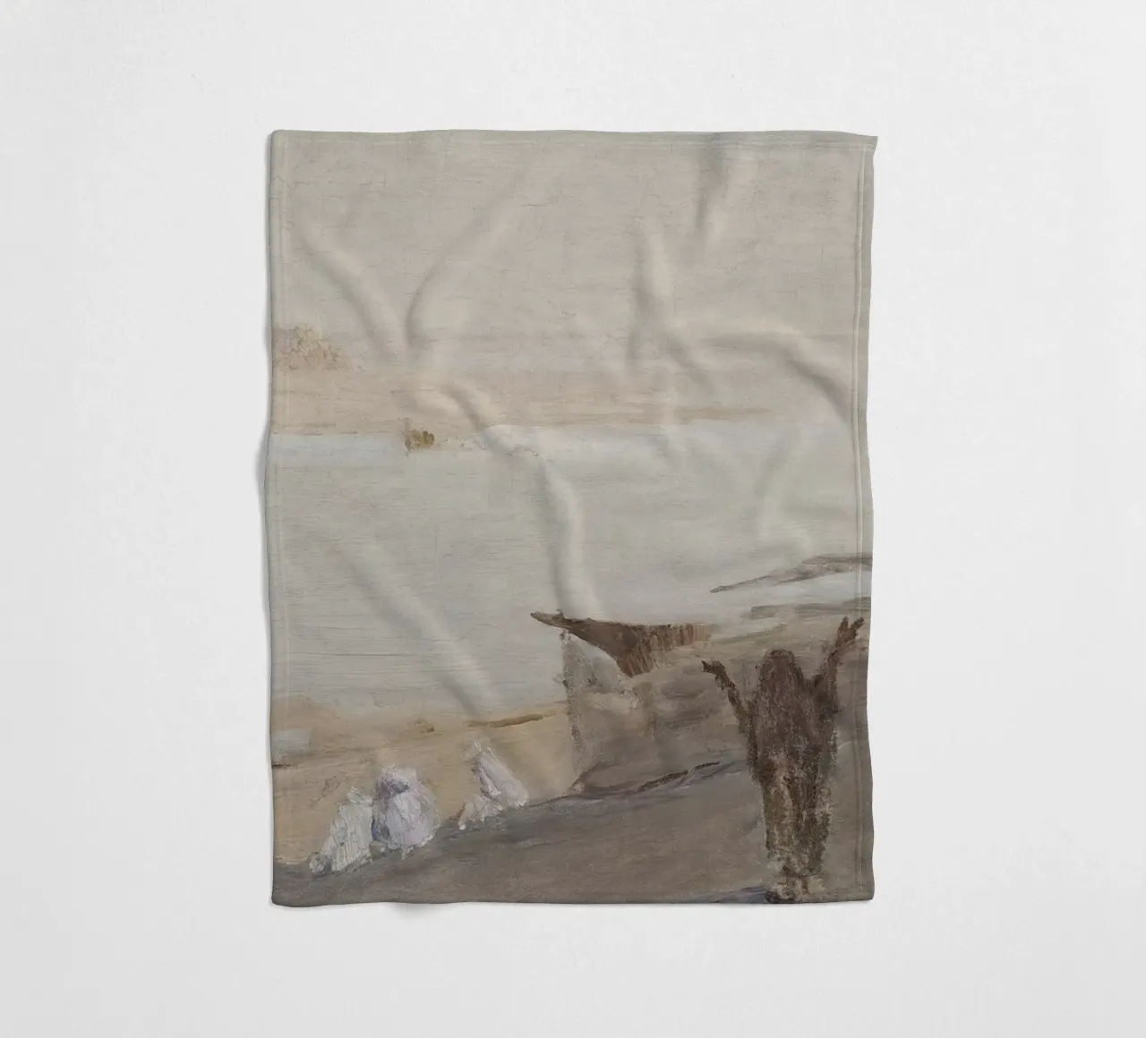 Miraggio del deserto: Figure all'orizzonte, paesaggio etereo coperta in pile da ClubArt
