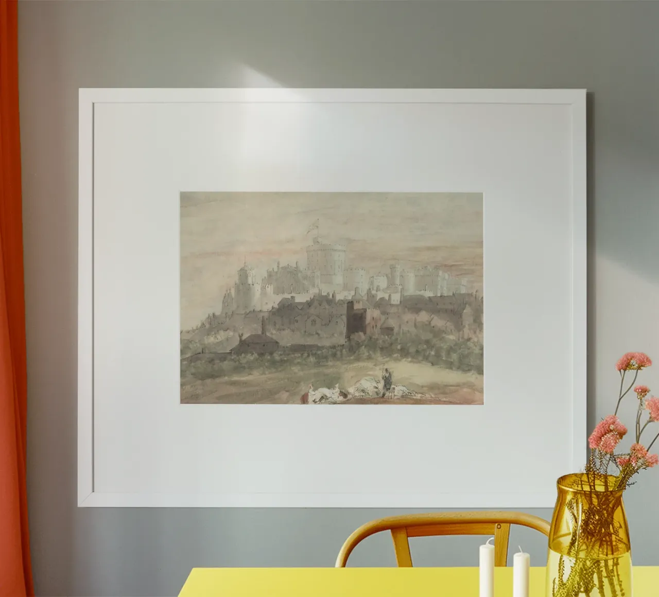 Windsor Castle: Historic British Landmark, Vintage Art hahnemühle by ClubArt