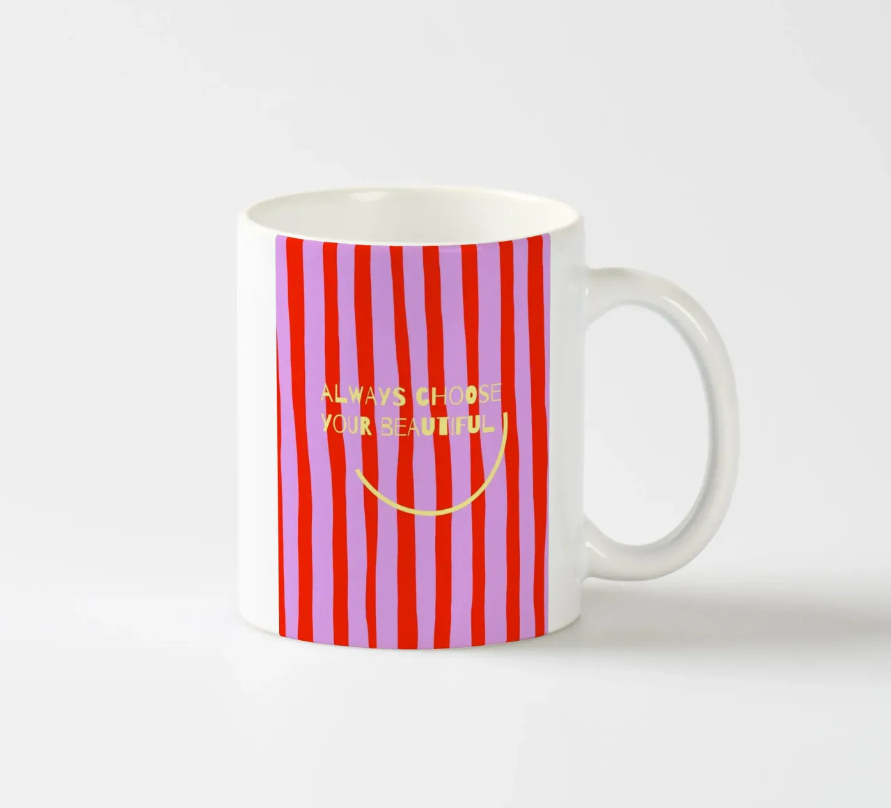 always choose your beautiful smile. tazza in ceramica da FRICKE DESIGN