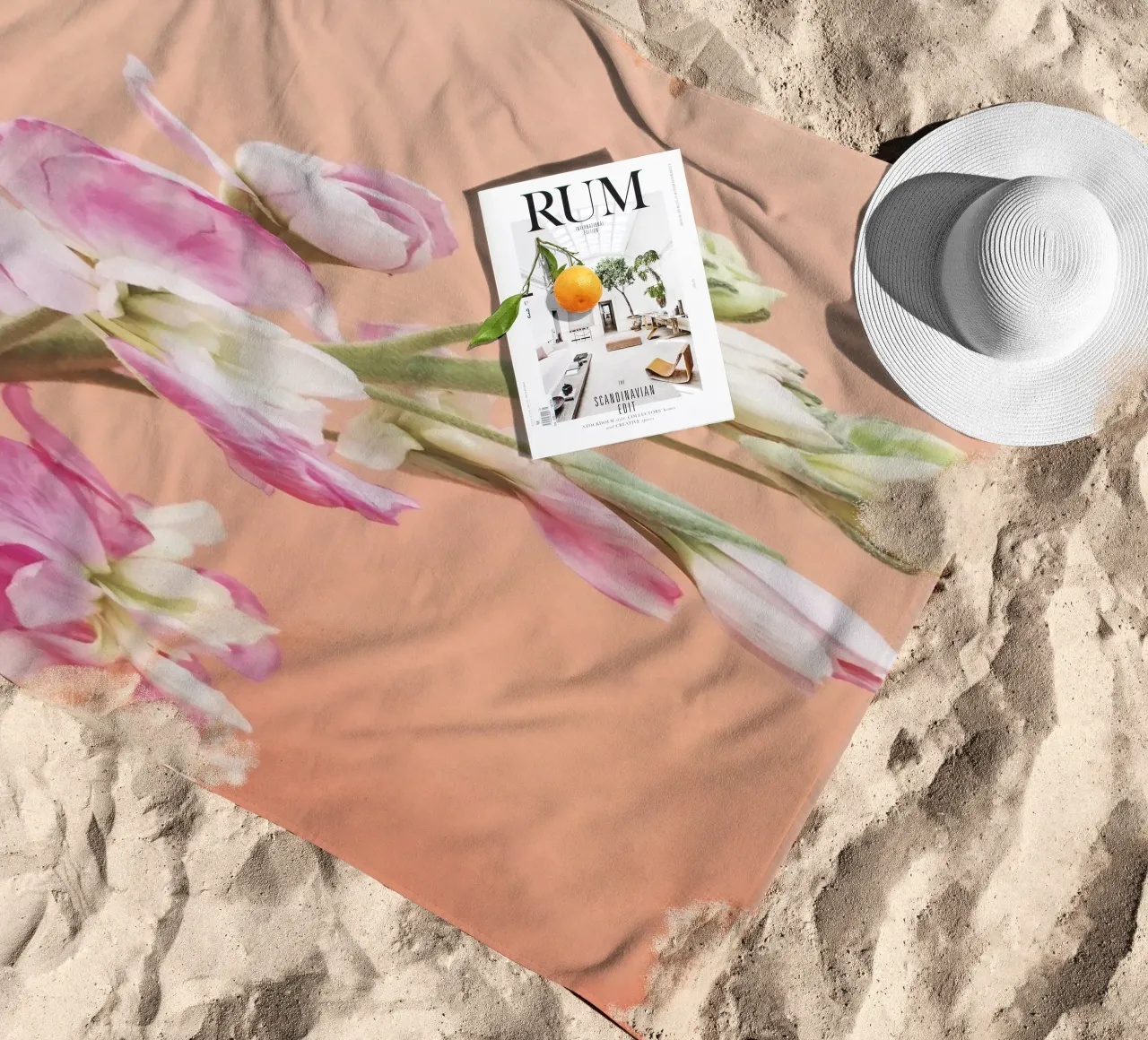 Flourish beach towel by Cassia Beck Photography
