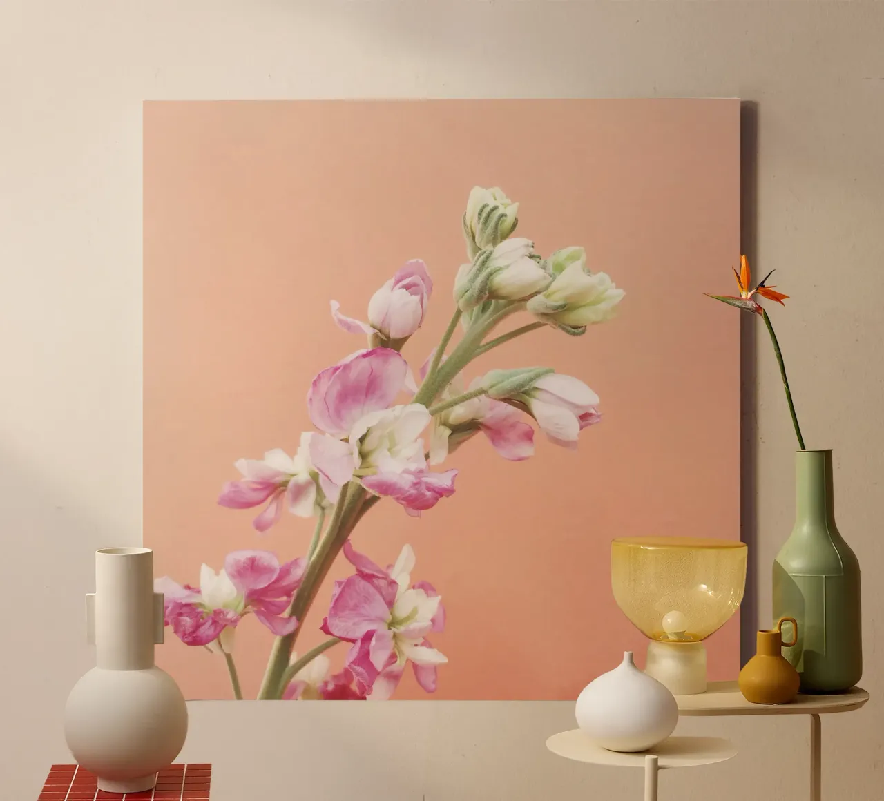 Bloei canvas met Baklijst van Cassia Beck Photography