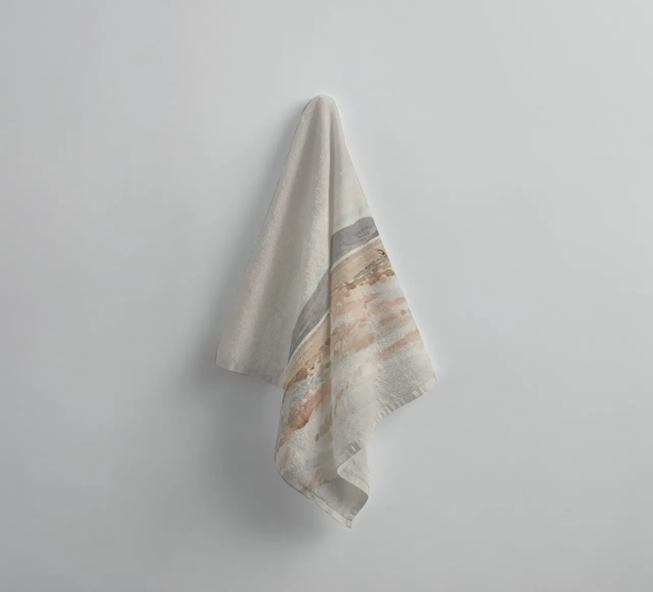 Vast Landscape: Distant Mountains, Rustic Nature Print towel by ClubArt